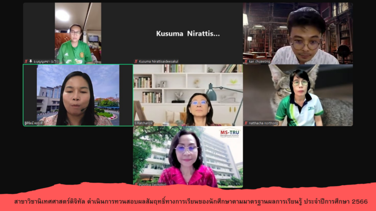 สาขาวิชานิเทศศาสตร์ดิจิทัล ดำเนินการทวนสอบผลสัมฤทธิ์ทางการเรียนของนักศึกษาตามมาตรฐานผลการเรียนรู้ ประจำปีการศึกษา 2566